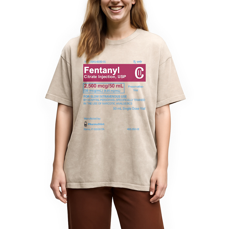 Modecanvas FENTANYL Designed with Love Washed T-Shirt