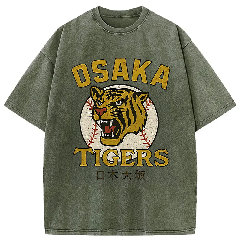Modecanvas Funny Osaka Tigers Washed T-Shirt