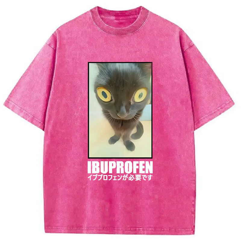 Modecanvas Need Ibuprofen Vintage Washed T-Shirt-modecanvas