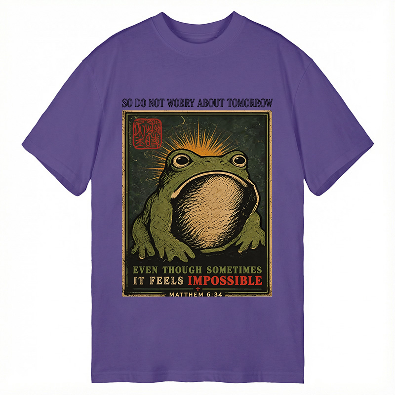 Modecanvas So Do Not Worry About Tomorrow DTG Printing Classic T-Shirt-modecanvas