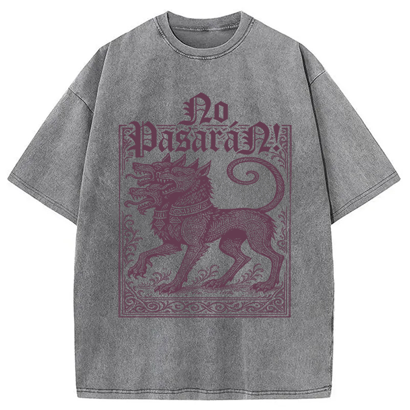 Modecanvas No Pasar�n! DTG Printing Washed T-Shirt