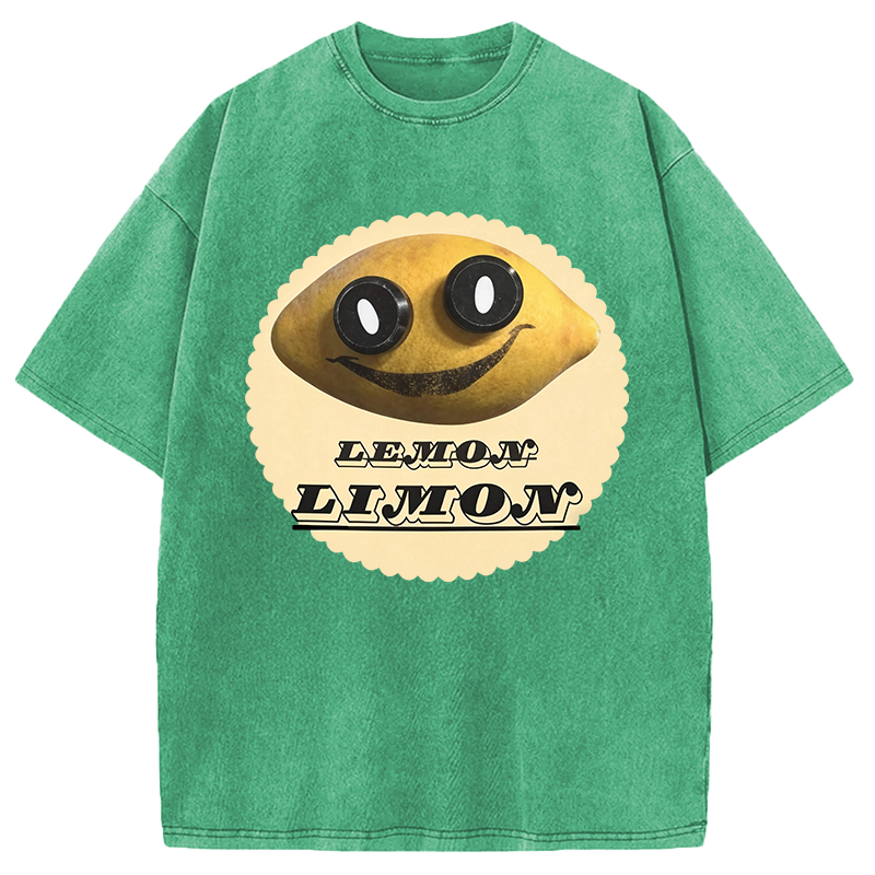 Modecanvas Poppys Playtime Limon DTG Printing Washed T-Shirt