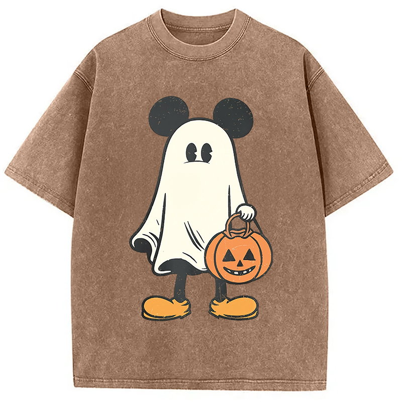 Modecanvas Halloween Mickey Washed T-Shirt