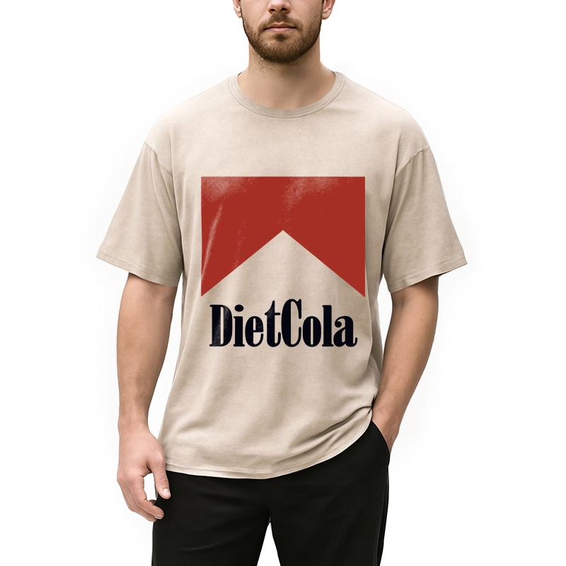 Modecanvas Diet Cola Marlboro Washed T-Shirt