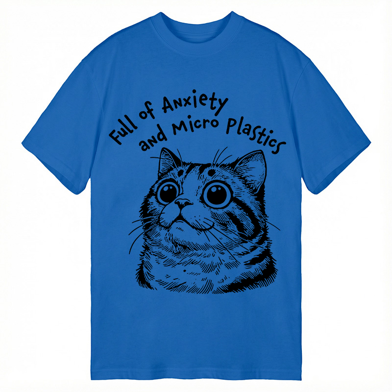 Modecanvas Full of Anxiety and Microplastics DTG Printing Classic T-Shirt-modecanvas