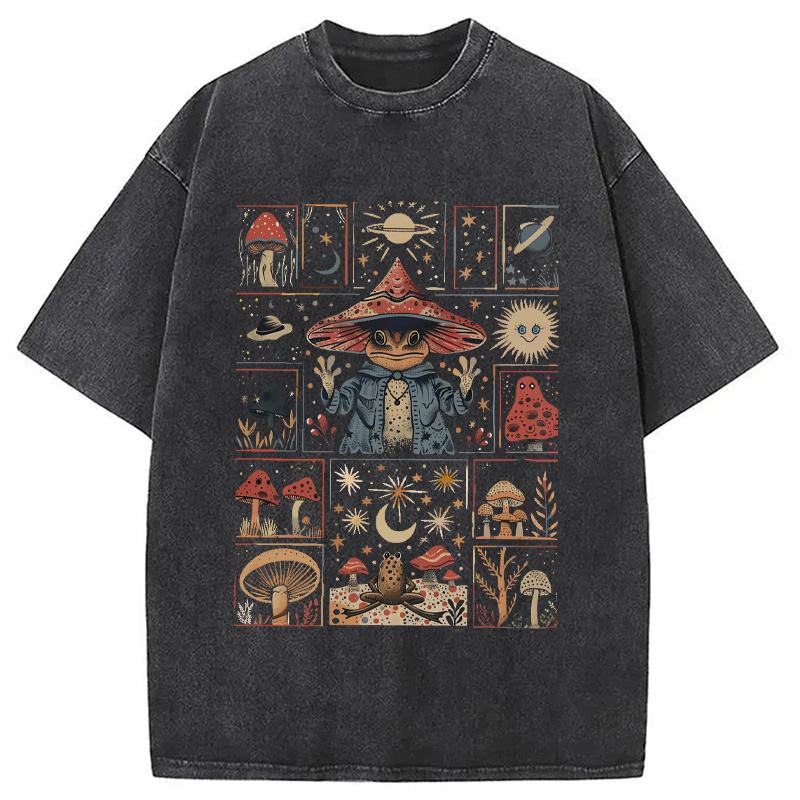 Modecanvas Frog Wizard Washed T-Shirt