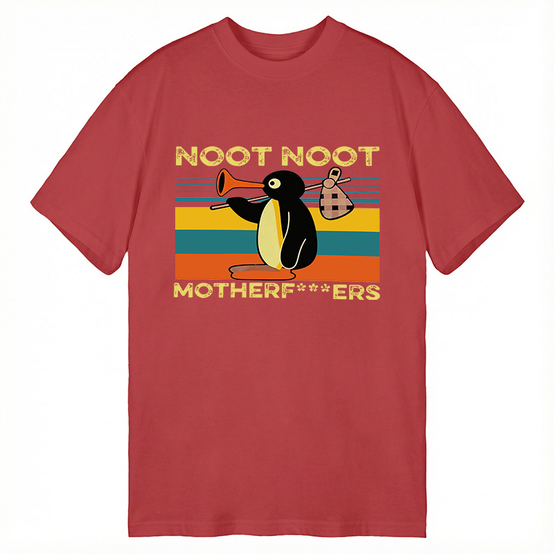 Modecanvas Pingu Noot Noot DTG Printing Classic T-Shirt-modecanvas