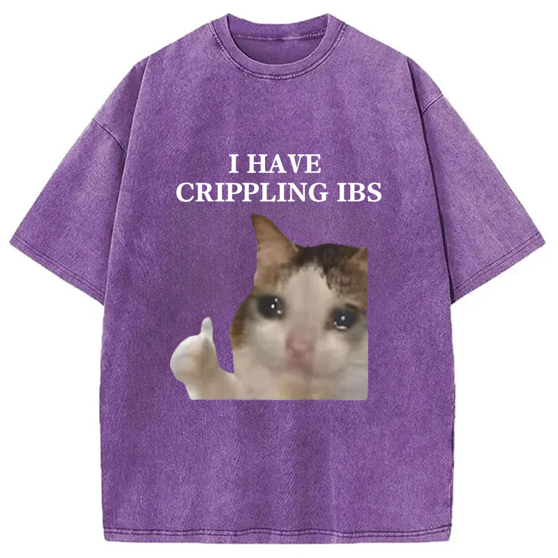 Modecanvas I Have Crippling IBS Washed T-Shirt