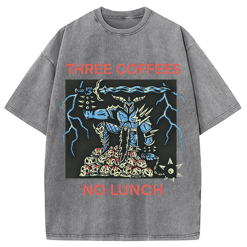 Modecanvas That Defeats Skeletons DTG Printing Washed T-Shirt
