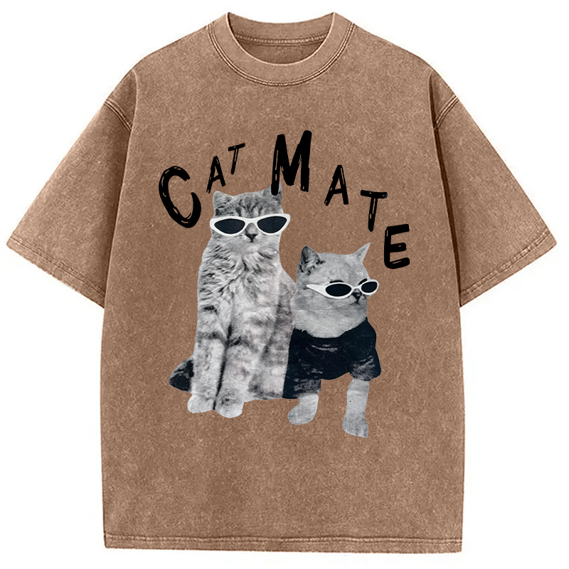 Modecanvas Catmate DTG Printing Washed T-Shirt