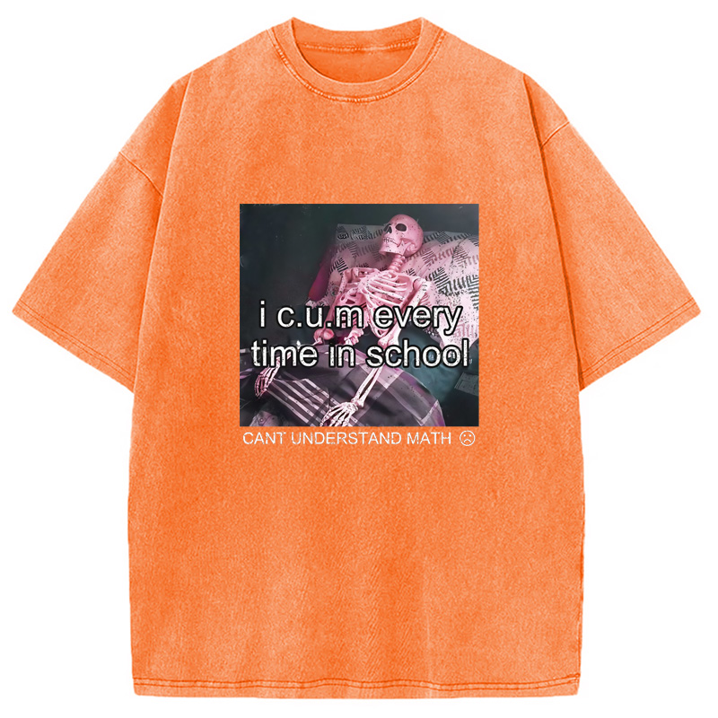 Modecanvas Everytime In School Washed T-Shirt