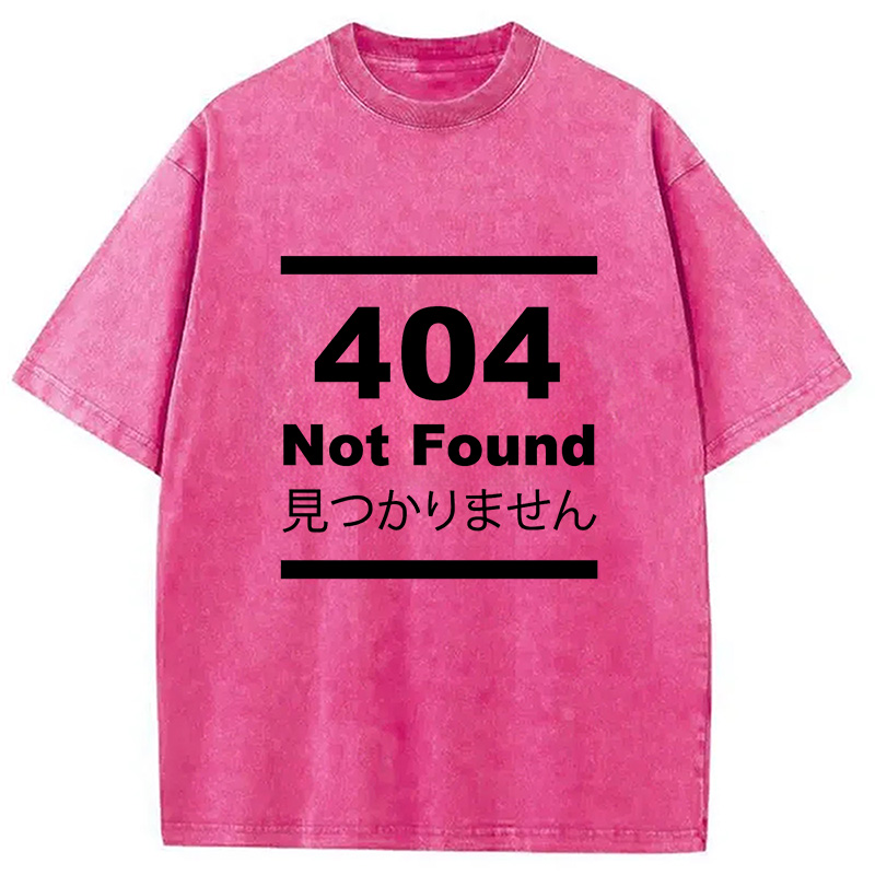 Modecanvas 404 Not Found Japanese Washed T-Shirt