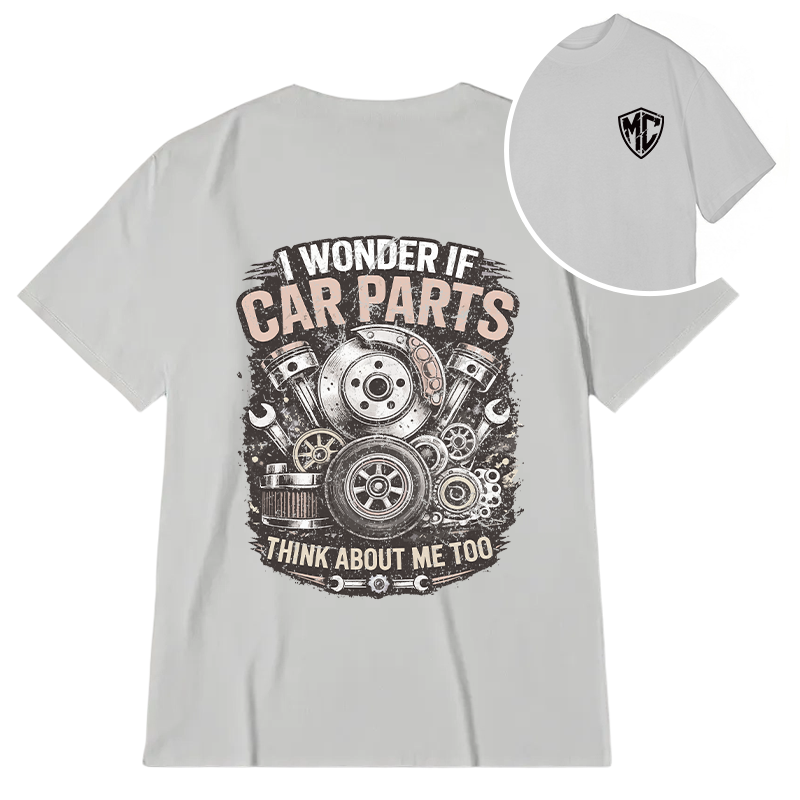 Modecanvas Vintage Car Parts DTG Printing Back Classic T-Shirt