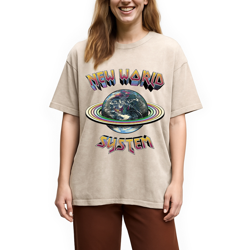 Modecanvas New World System DTG Printing Washed T-Shirt