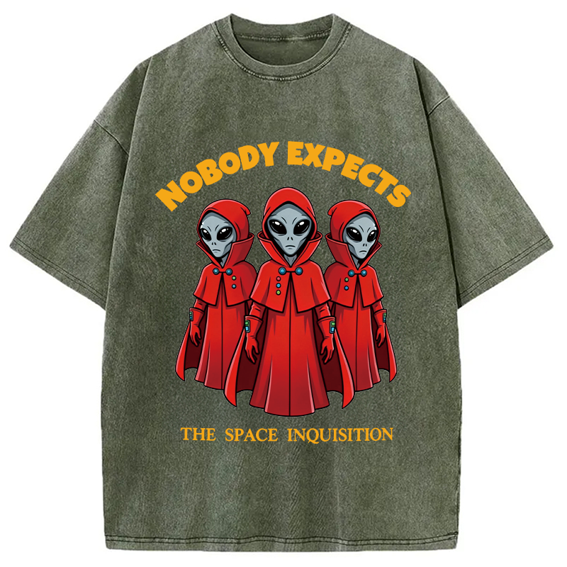 Modecanvas Alien Space Inquisition DTG Printing Washed T-Shirt
