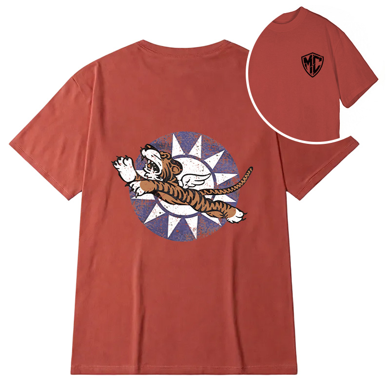 Modecanvas Flying Tigers DTG Printing Back Classic T-Shirt