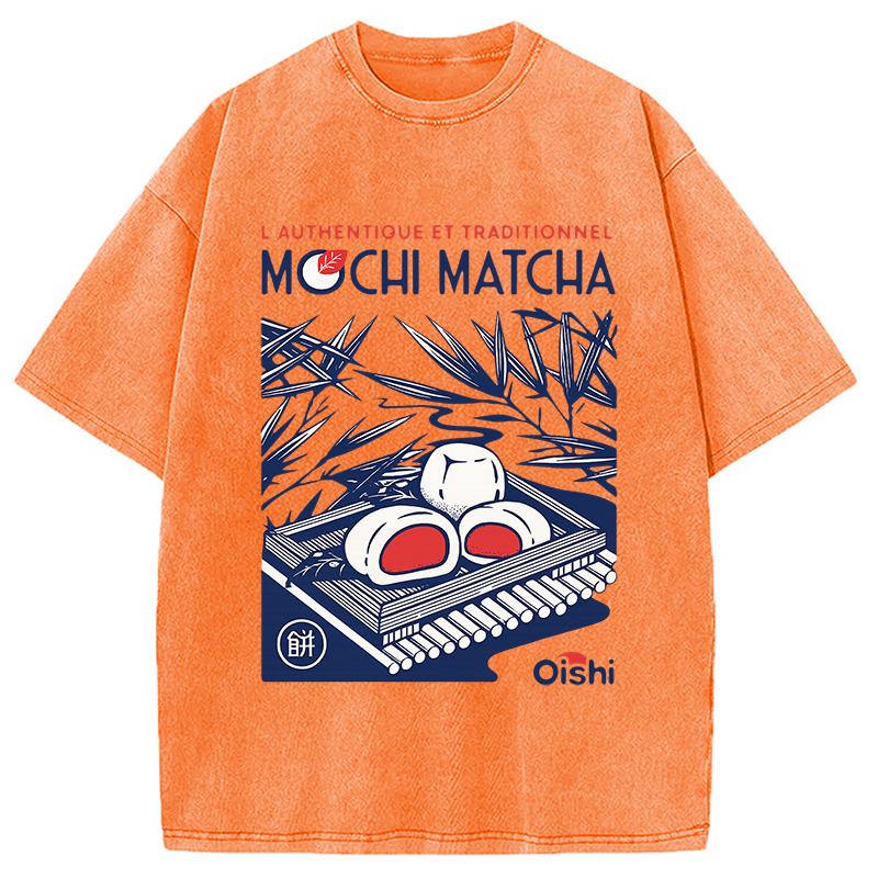 Modecanvas Mochi Matcha Oishi Market Washed T-Shirt