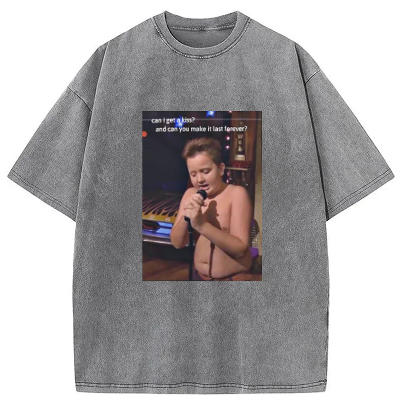 Modecanvas Gibby Singing iCarly Washed T-Shirt-modecanvas