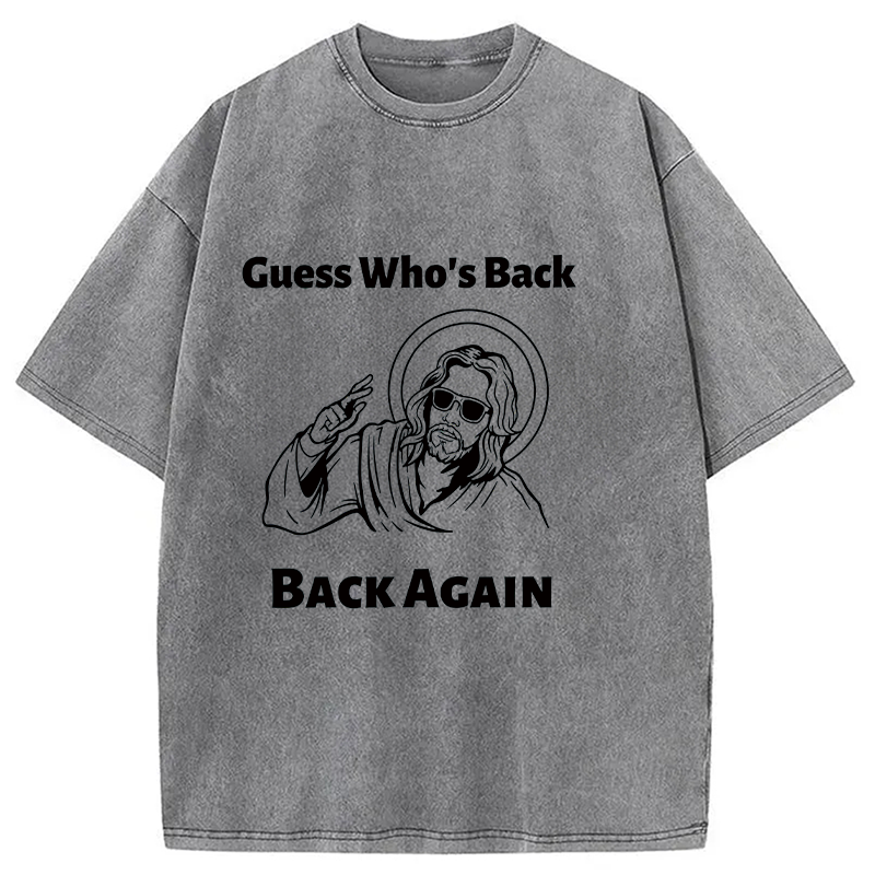 Modecanvas Funny Easter Jesus DTG Printing Washed T-Shirt