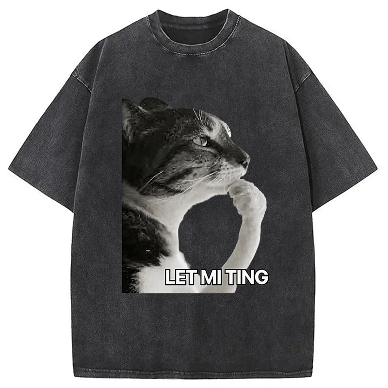 Modecanvas Let Mi Ting DTG Printing Washed T-Shirt