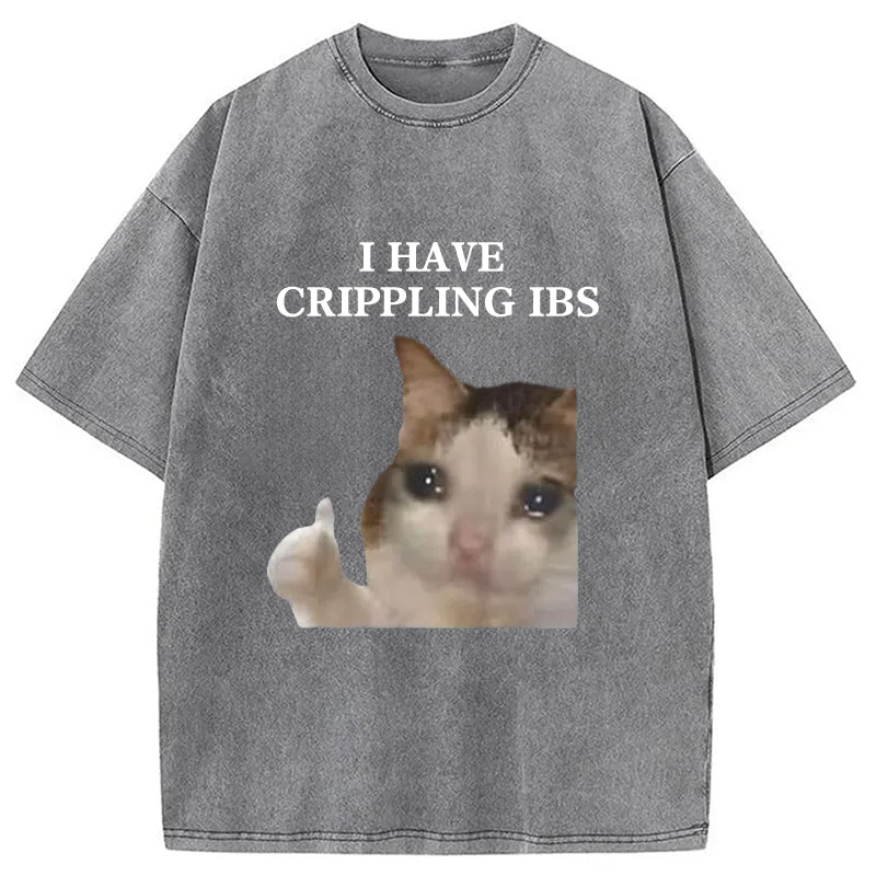 Modecanvas I Have Crippling IBS Washed T-Shirt