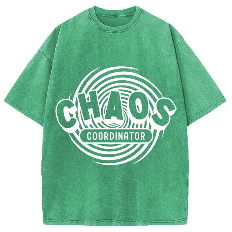 Modecanvas Chaos Coordinator DTG Printing Washed T-Shirt