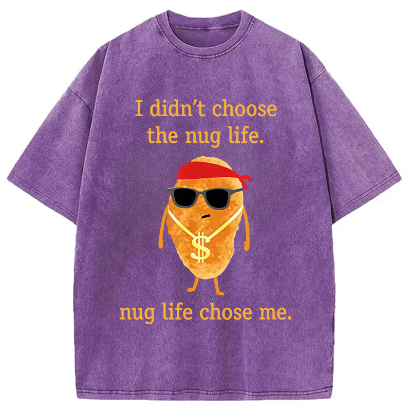 Modecanvas Funny Nugget DTG Printing Washed T-Shirt