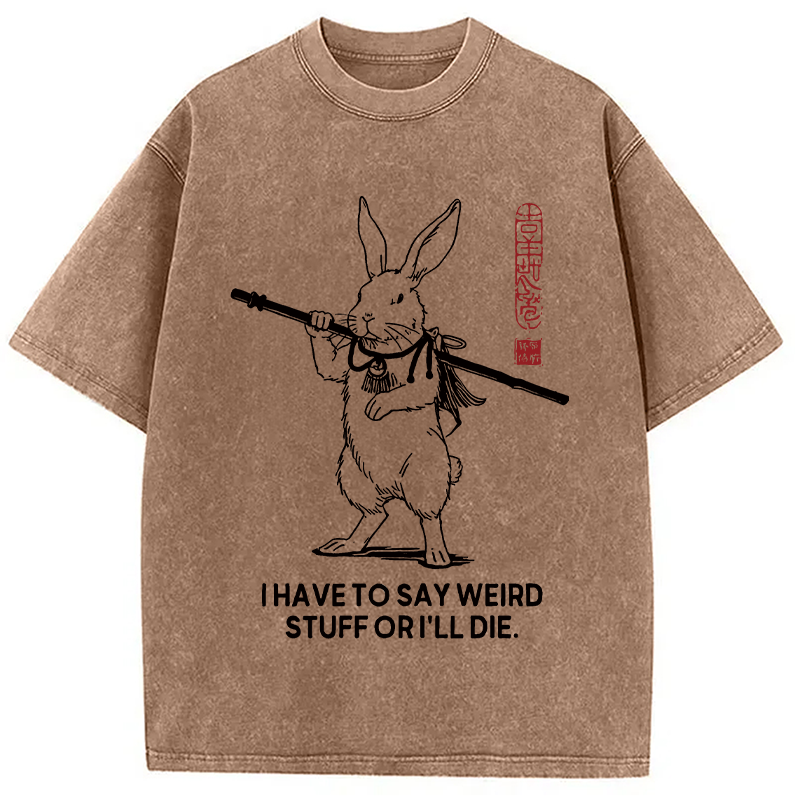 Modecanvas I Have To Say DTG Printing Washed T-Shirt