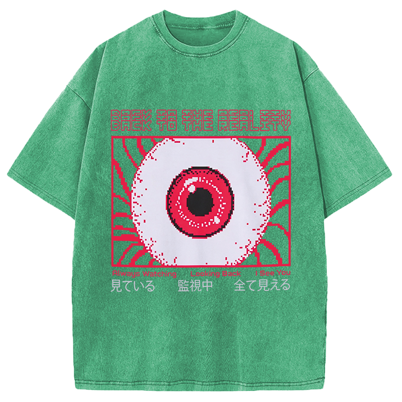 Modecanvas Under Surveillance DTG Printing Washed T-Shirt