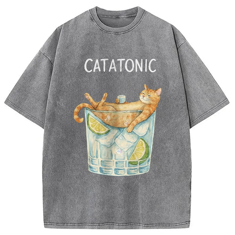 Modecanvas Catatonic DTG Printing Washed T-Shirt