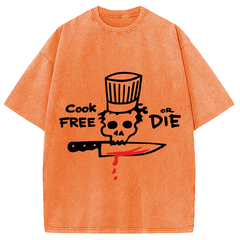 Modecanvas Cook Free or Die Washed T-Shirt