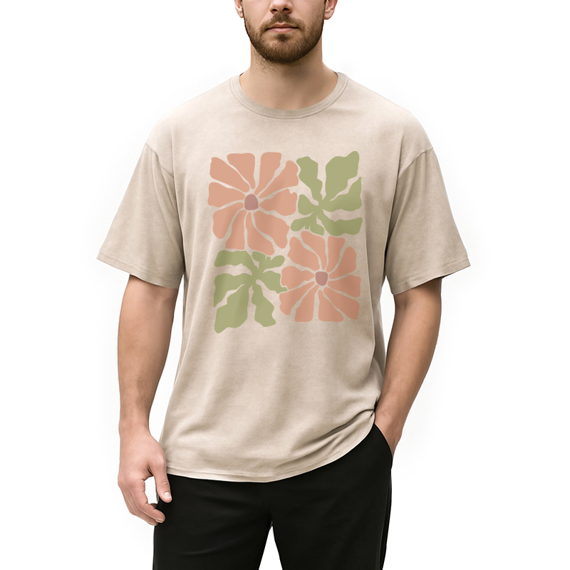 Modecanvas Boho Wildflower Washed T-Shirt
