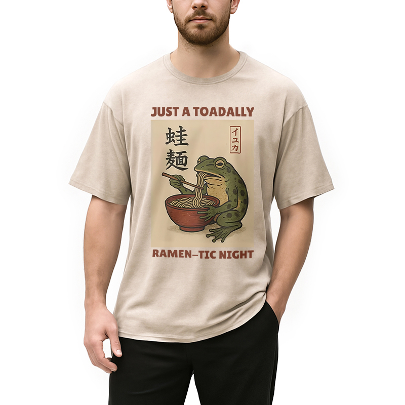 Modecanvas Toadally Fun Ramen Washed T-Shirt