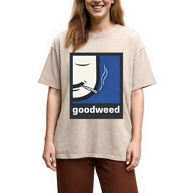 Modecanvas Goodweed DTG Printing Washed T-Shirt