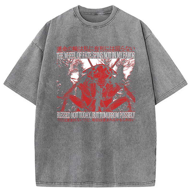 Modecanvas The Wheel Of Fate Cockroach Washed T-Shirt
