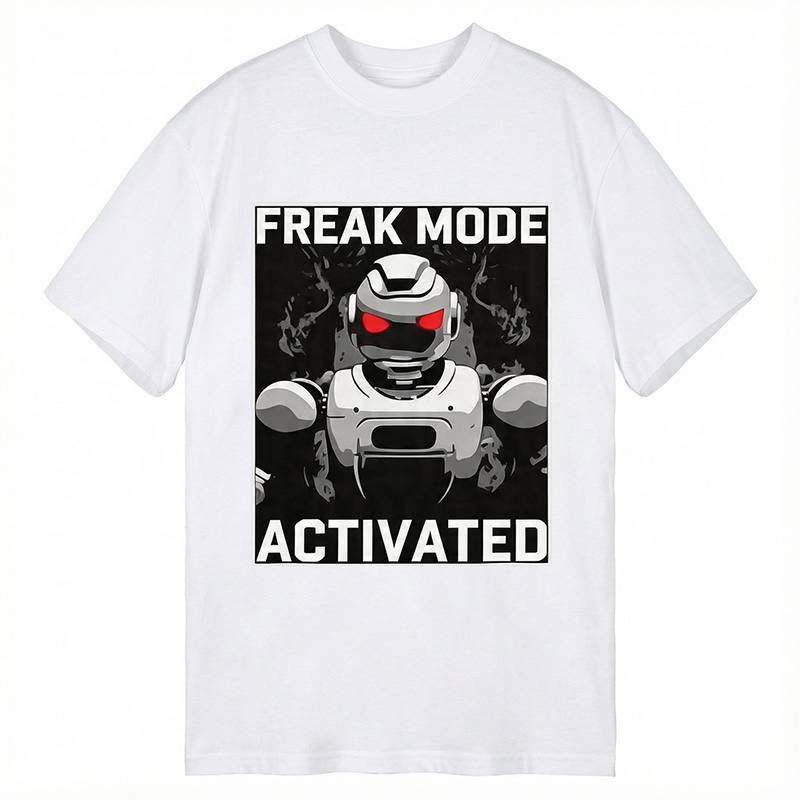 Modecanvas Freak Mode Activated DTG Printing Classic T-Shirt-modecanvas