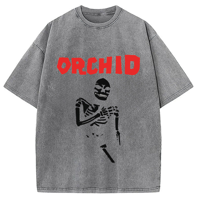 Modecanvas Orchid Chaos Is Me Washed T-Shirt