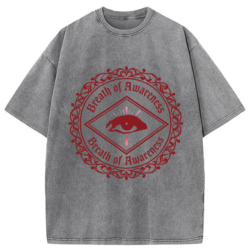 Modecanvas Breath Of Awareness DTG Printing Washed T-Shirt