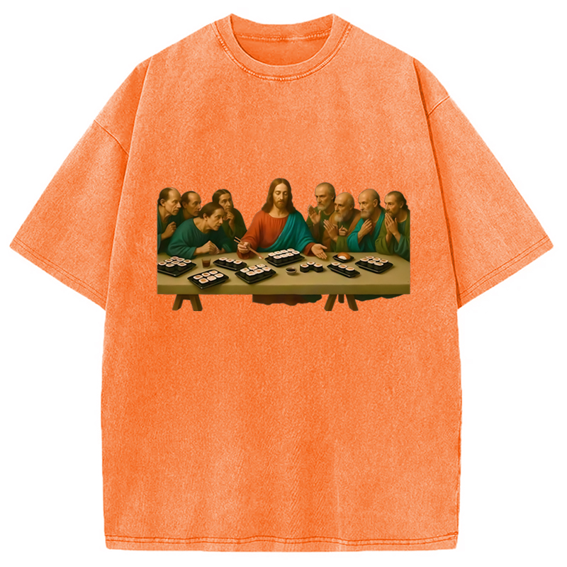 Modecanvas The Last Sush Washed T-Shirt