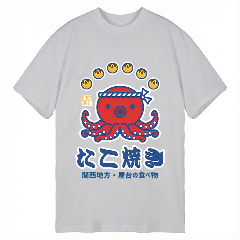 Modecanvas Takoyaki Kansai Street Food DTG Printing Classic T-Shirt-modecanvas