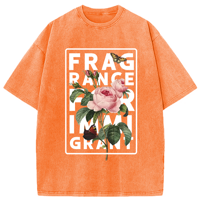 Modecanvas Fragrance For Immigrant DTG Printing Washed T-Shirt