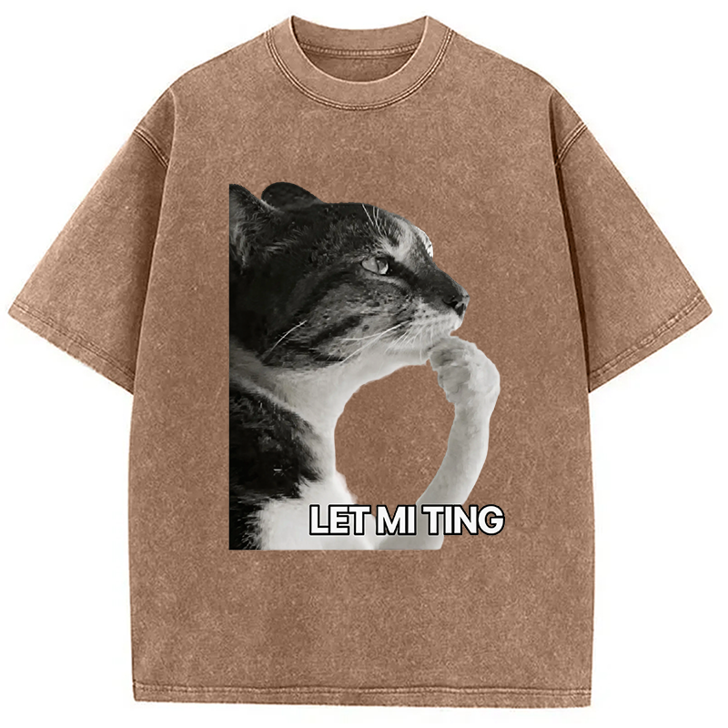 Modecanvas Let Mi Ting DTG Printing Washed T-Shirt