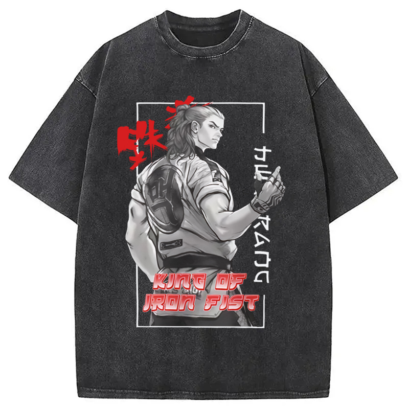 Modecanvas TEKKEN Hwoarang Anime Washed T-Shirt