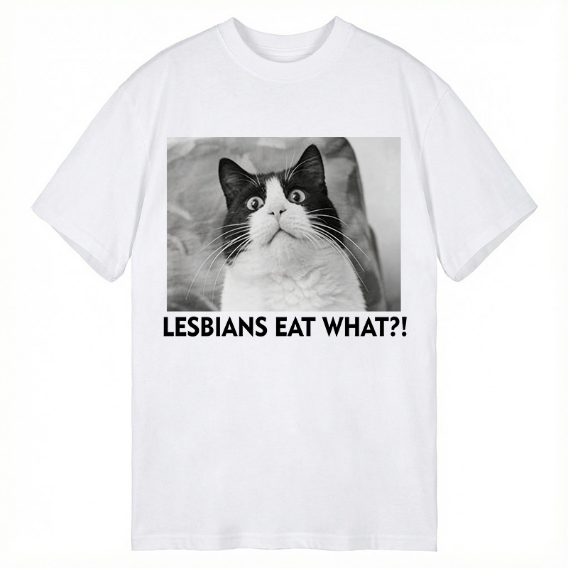 Modecanvas LESBIANS EAT WHAT!? DTG Printing Classic T-Shirt-modecanvas
