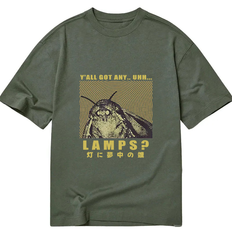 Modecanvas Moth Obsessed With The Light DTG Printing Classic T-Shirt-modecanvas
