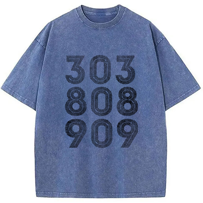 Modecanvas 303, 808, 909 Synth Drum Machine Washed T-Shirt
