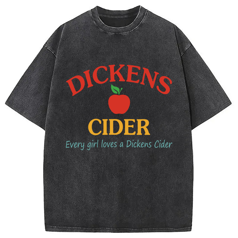 Modecanvas Dickens Cider DTG Printing Washed T-Shirt