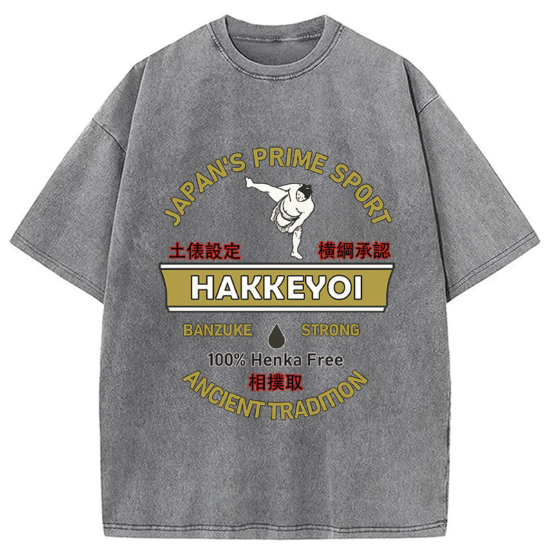 Modecanvas Sumo Japanese Vintage Washed T-Shirt