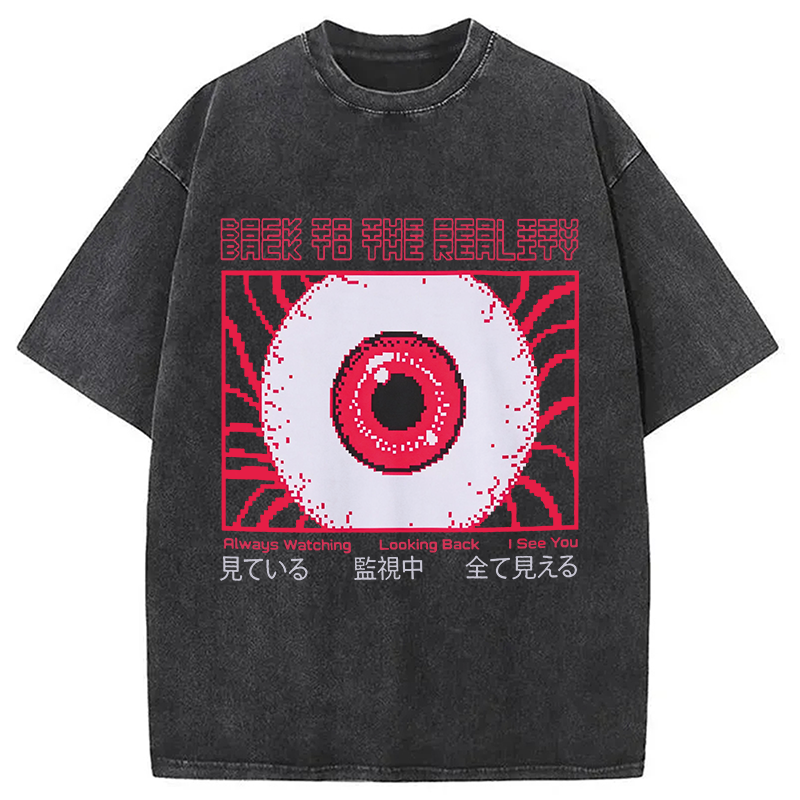 Modecanvas Under Surveillance DTG Printing Washed T-Shirt