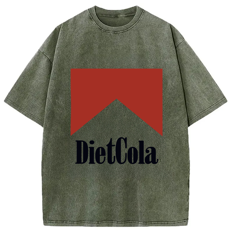Modecanvas Diet Cola Marlboro Washed T-Shirt